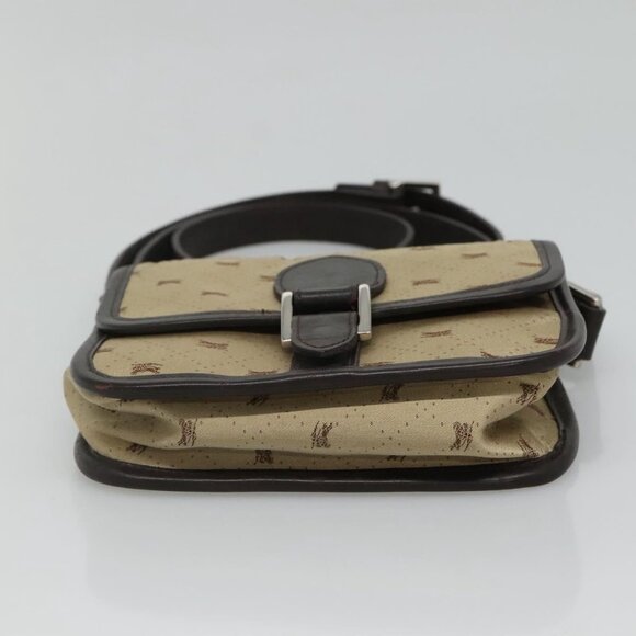BURBERRY Blue Label Shoulder Bag Nylon Beige - Picture 5 of 14